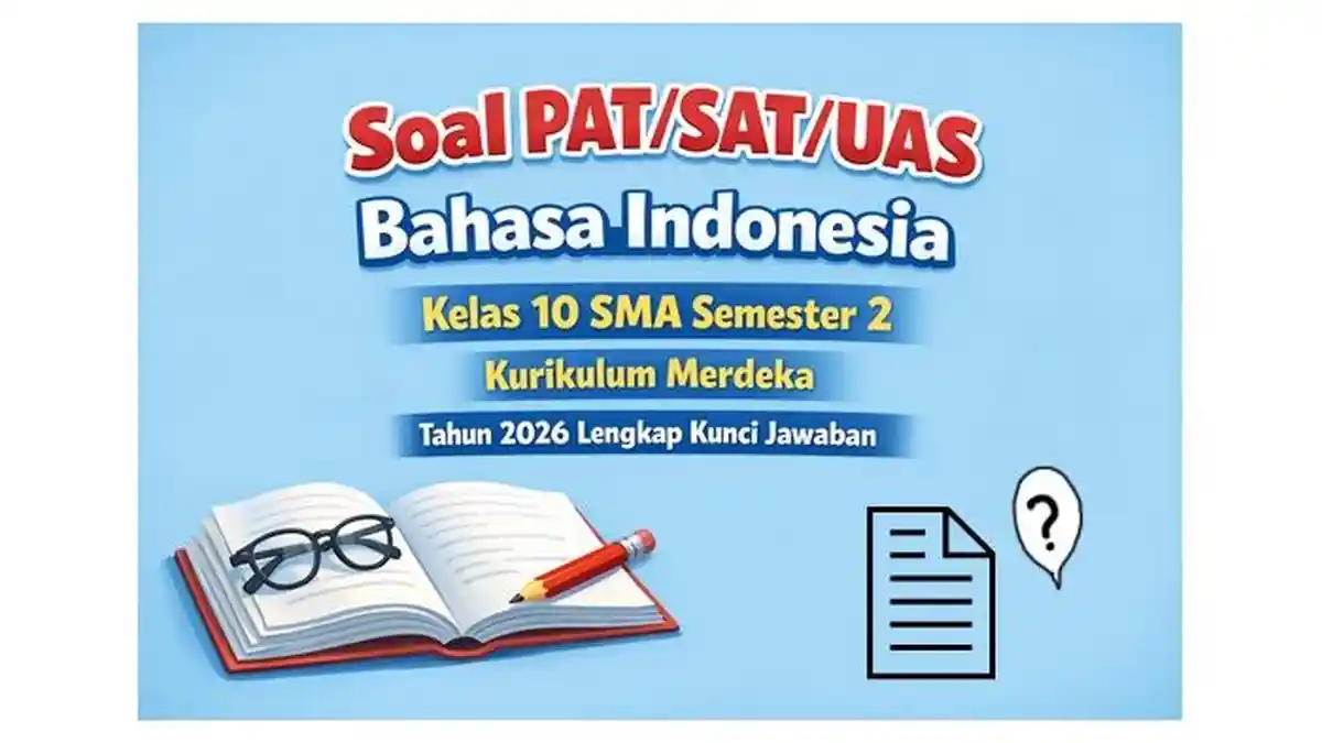 Soal PAT SAT UAS Bahasa Indonesia Kelas 10 SMA Semester 2 Kurikulum
