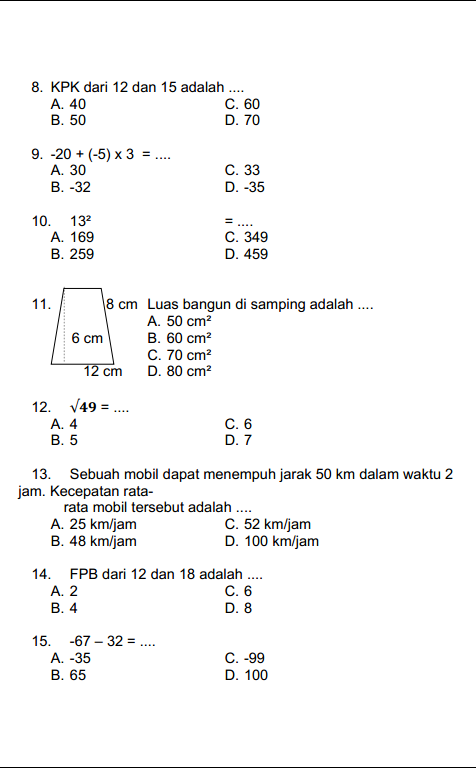 Memaksimalkan Pemahaman Denah Matematika Kelas 5 Semester 1 Melalui Memaksimalkan Pemahaman Denah Matematika Kelas 5 Semester 1 Melalui