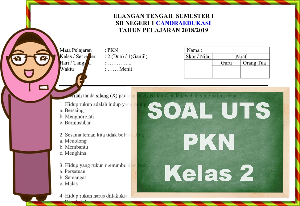 download soal uts kelas 2 semester 1