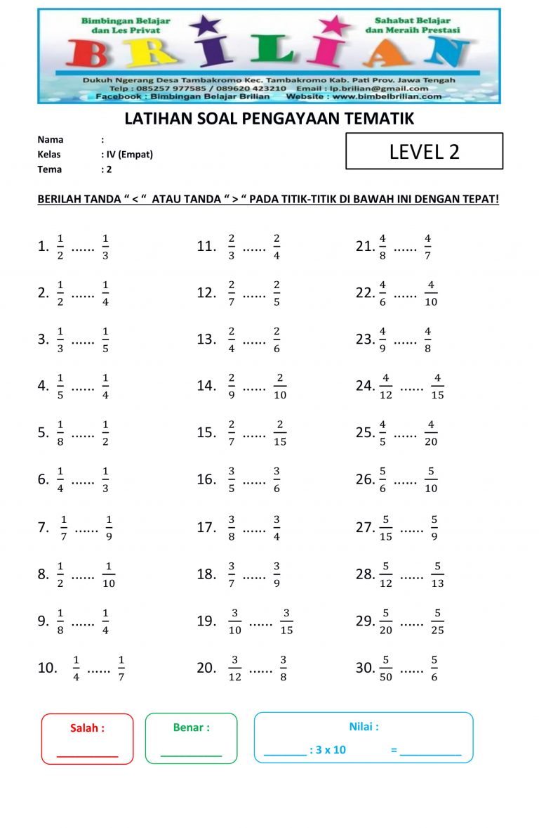 Membongkar Rahasia Pecahan Panduan Lengkap Kisi-Kisi Soal Matematika