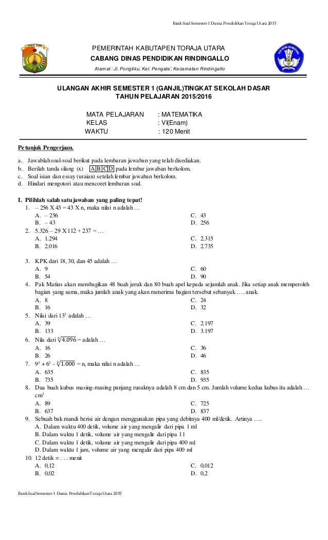 Akhirnya Terungkap! Hanapi Bani Bocorkan Download Soal PAS Tema 4 Kelas 6