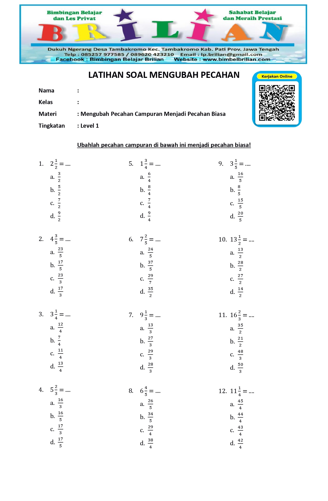Soal Matematika Kelas 4 Pecahan Desimal - Symless News