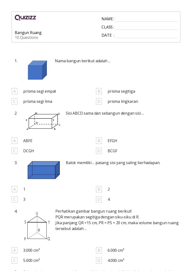 Ternyata Belajar Soal Bangun Ruang Kelas 4 Bisa Semeriah Prambanan Jazz 2026