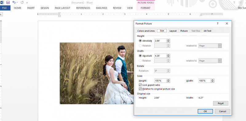 Cara Setting Ukuran Foto 4R di Microsoft Word dan Photoshop Cara Setting Ukuran Foto 4R di Microsoft Word dan Photoshop