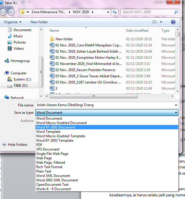 Tampilkan Ruler di Word Windows/Mac format microsoft word yg tidak berubah ketika di save