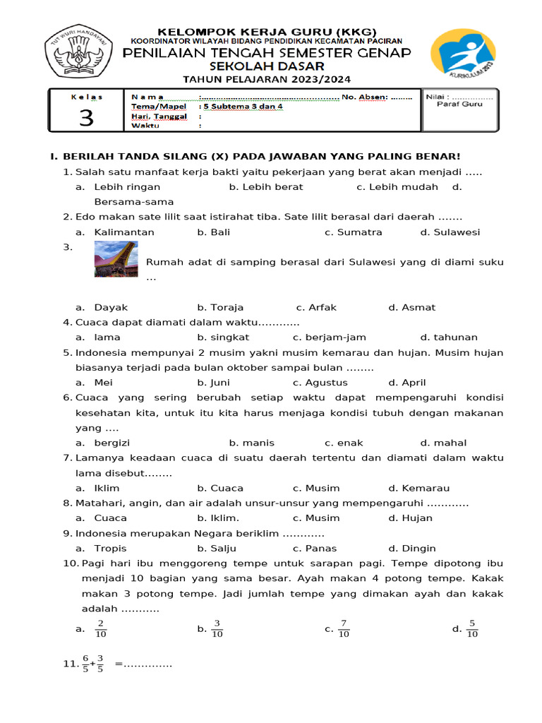 Terbukti! 7 Tips Cepat Download Soal Tematik Kelas 3 Tema 5 Subtema 3 Sebelum Nilai Turun