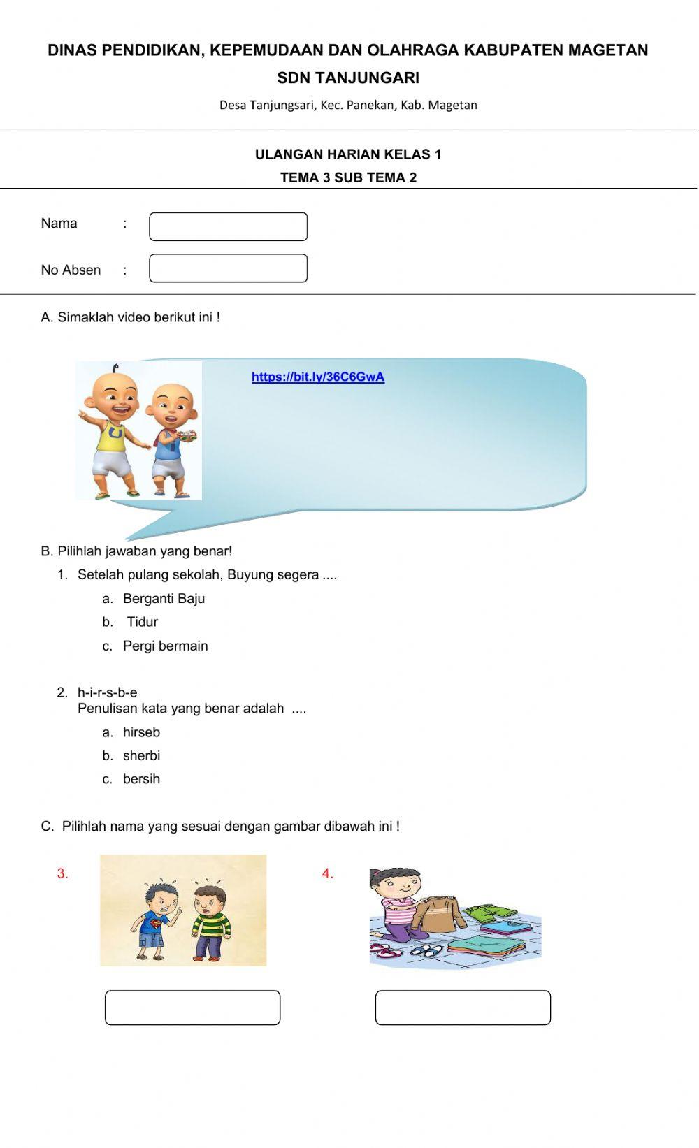 Terbukti Efektif! Download Soal Tematik Kelas 3 Tema 3 Sub Tema 2 Gratis Sekarang