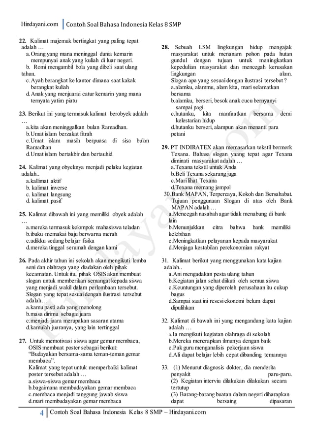 Rahasia Lulus Ujian dengan soal bahasa indonesia kelas 8 semester 1 beserta kunci jawaban Rahasia Lulus Ujian dengan soal bahasa indonesia kelas 8 semester 1 beserta kunci jawaban