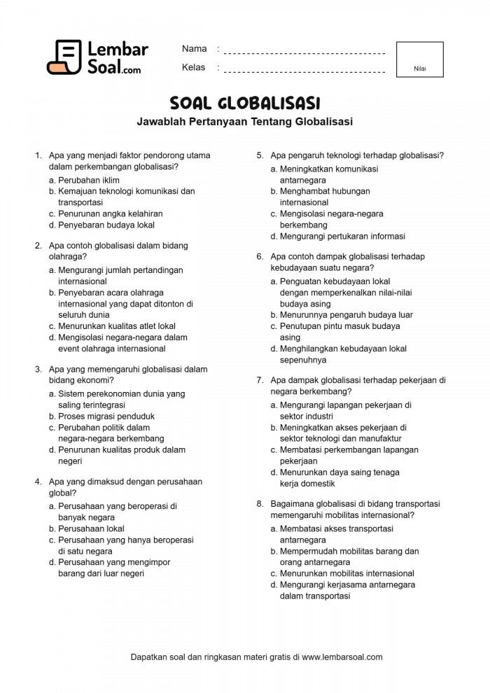 Rahasia Skor Sempurna Kerjakan Soal PKN Kelas 6 Tema 4 Globalisasi Sub Tema 3 Ini Rahasia Skor Sempurna Kerjakan Soal PKN Kelas 6 Tema 4 Globalisasi Sub Tema 3 Ini